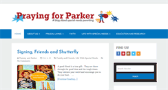 Desktop Screenshot of prayingforparker.com
